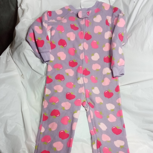 Planet ZZZ Purple Pink Fleece Pajamas Sz 6 - Picture 2 of 6